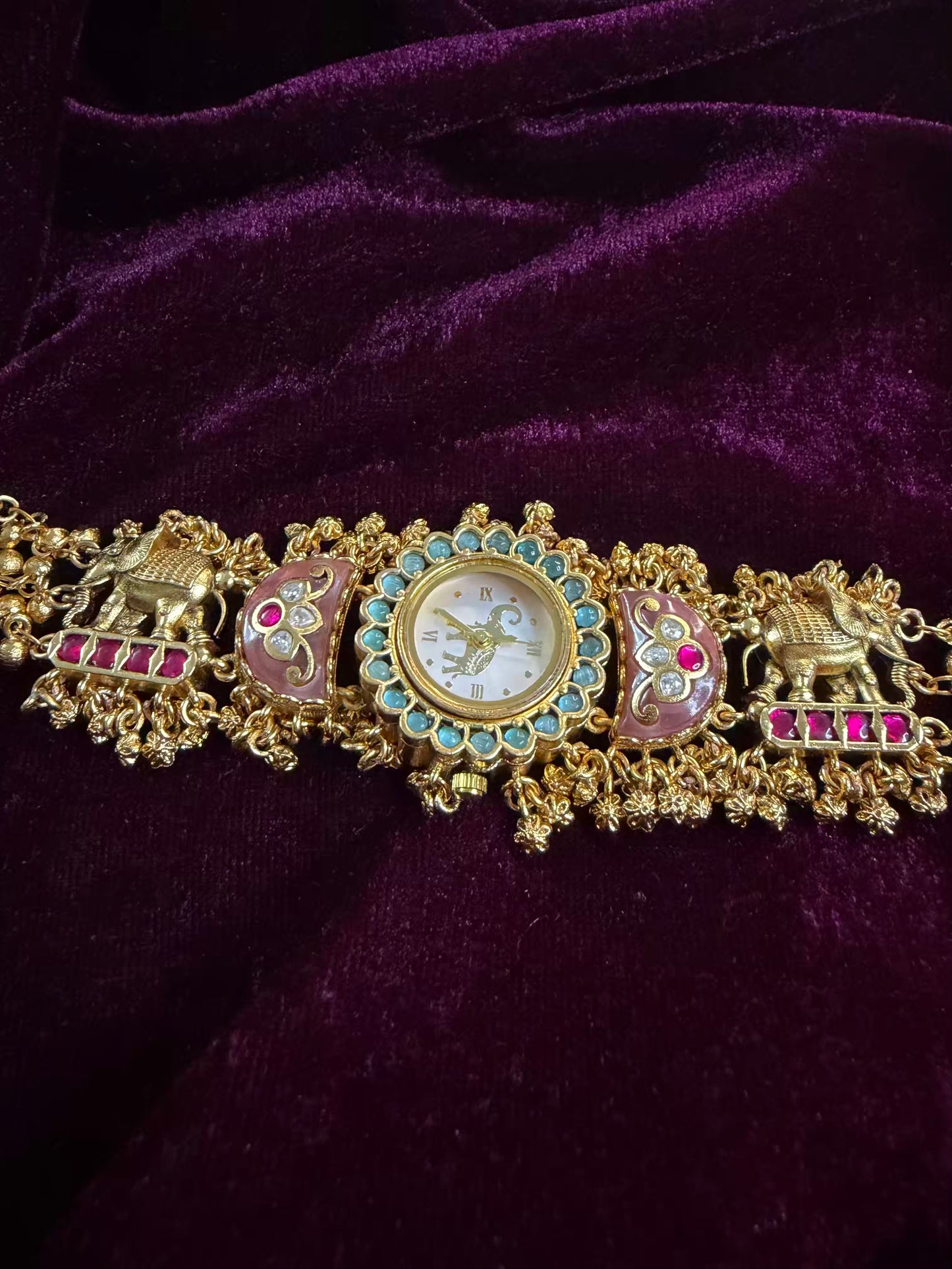 Half Moon Maharani Watch Design Bracelet ( LAST PIECE Available)