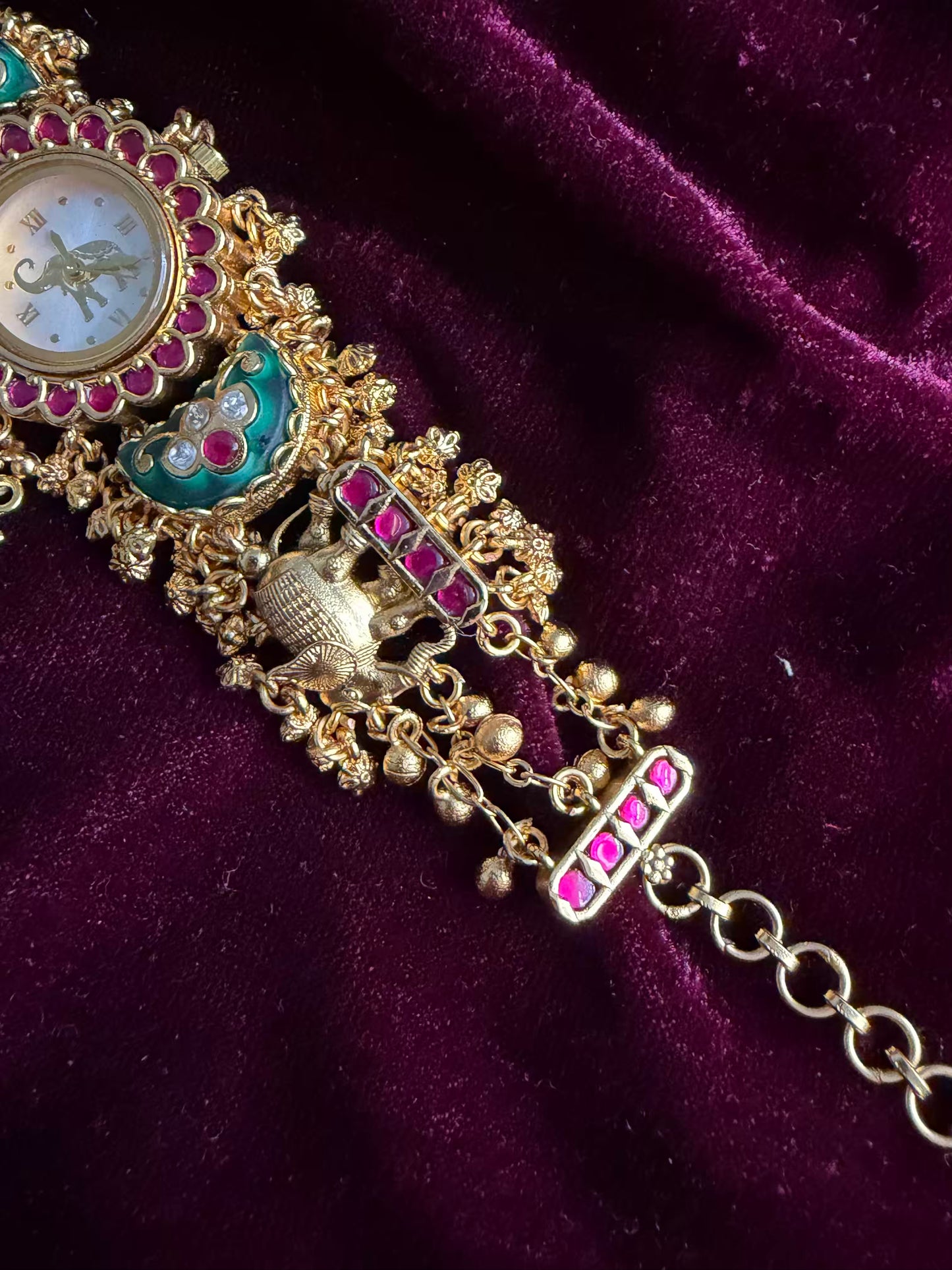 Blush Mint  Dial Maharani Watch Heritage Bracelet ( Restocked )