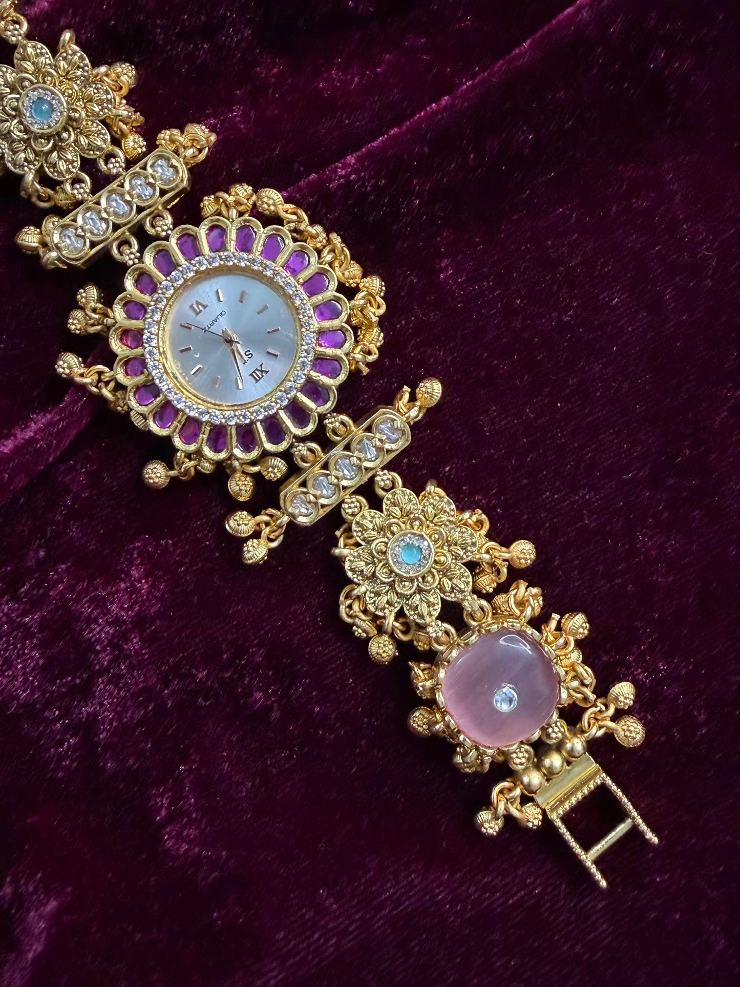 Royal Pink Maharani Watch Design Heritage Bracelet