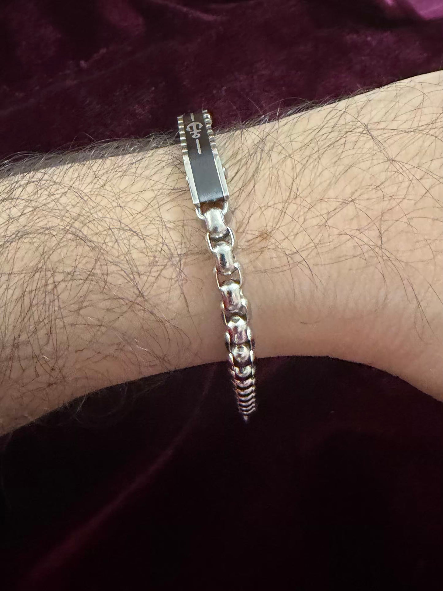 Anchor Men's Rakhi Bracelet  Silver