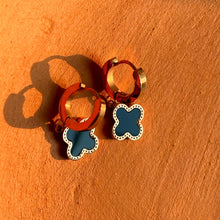 Load image into Gallery viewer, Black Clover Studs Earrings - Rose Gold Plated
