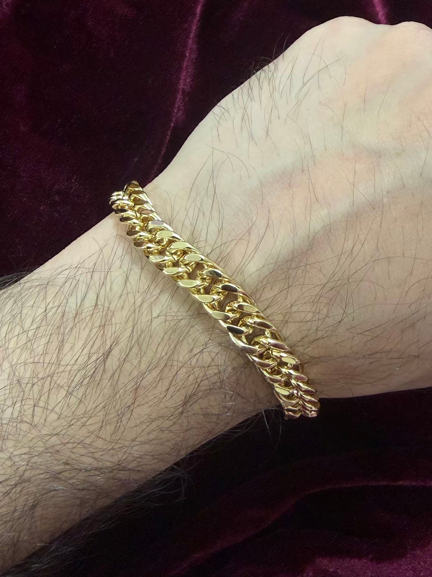 Thick Chain 22k Gold Men's Rakhi Bracelet