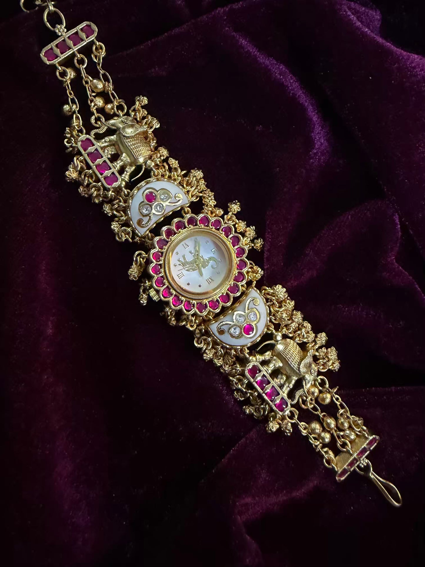 Half Moon Maharani Watch Design Bracelet ( LAST PIECE Available)