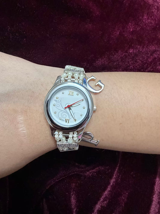 Silver Pearl Office Casual Watch