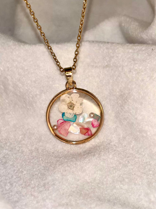 Colourful Floral Handmade Necklace