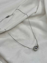 Load image into Gallery viewer, Drop Shaped Necklace ( Silver Plated )
