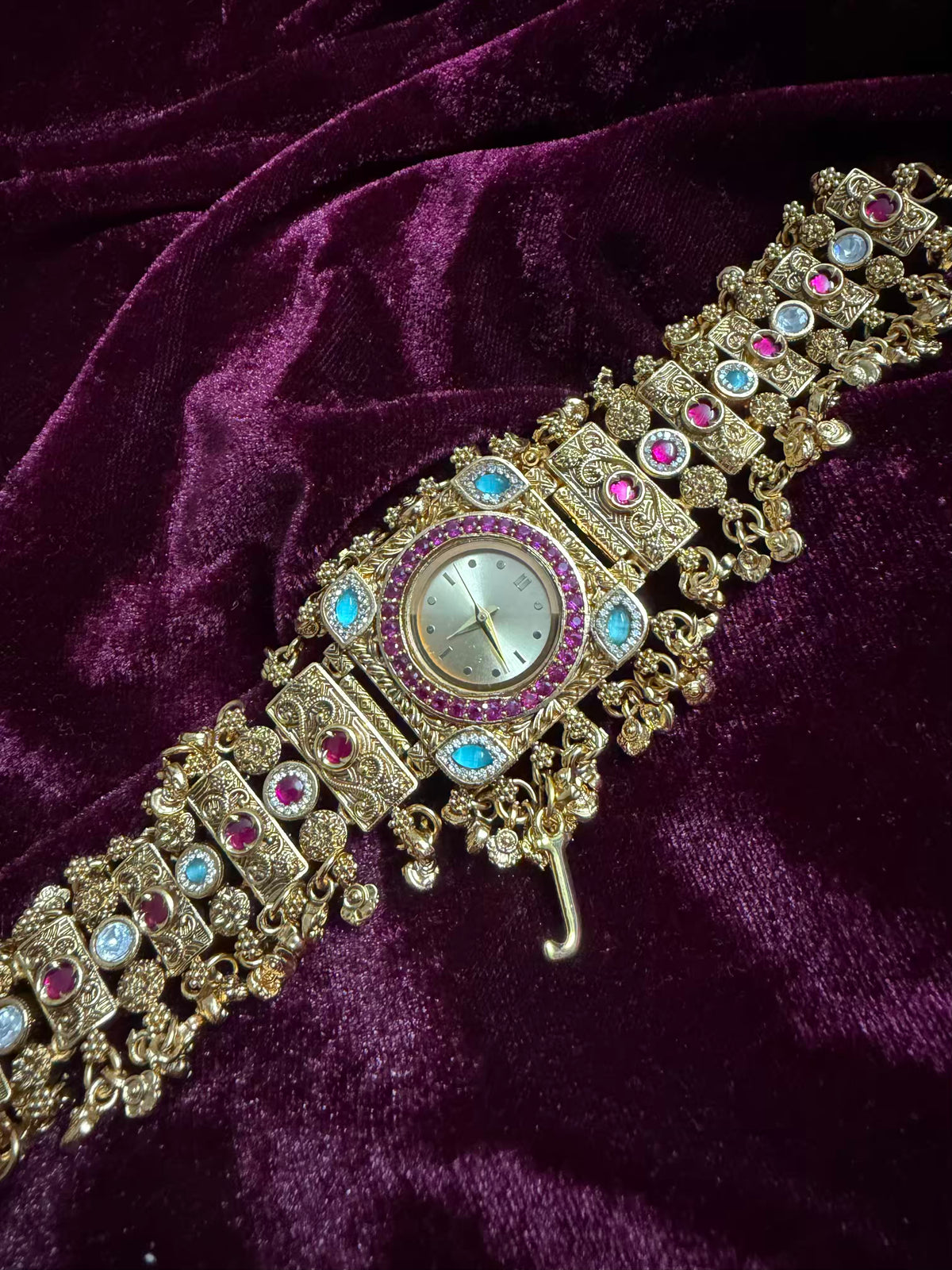 Rajsi Gulbahar Heritage Watch Rakhi in Premium (Free Initial)