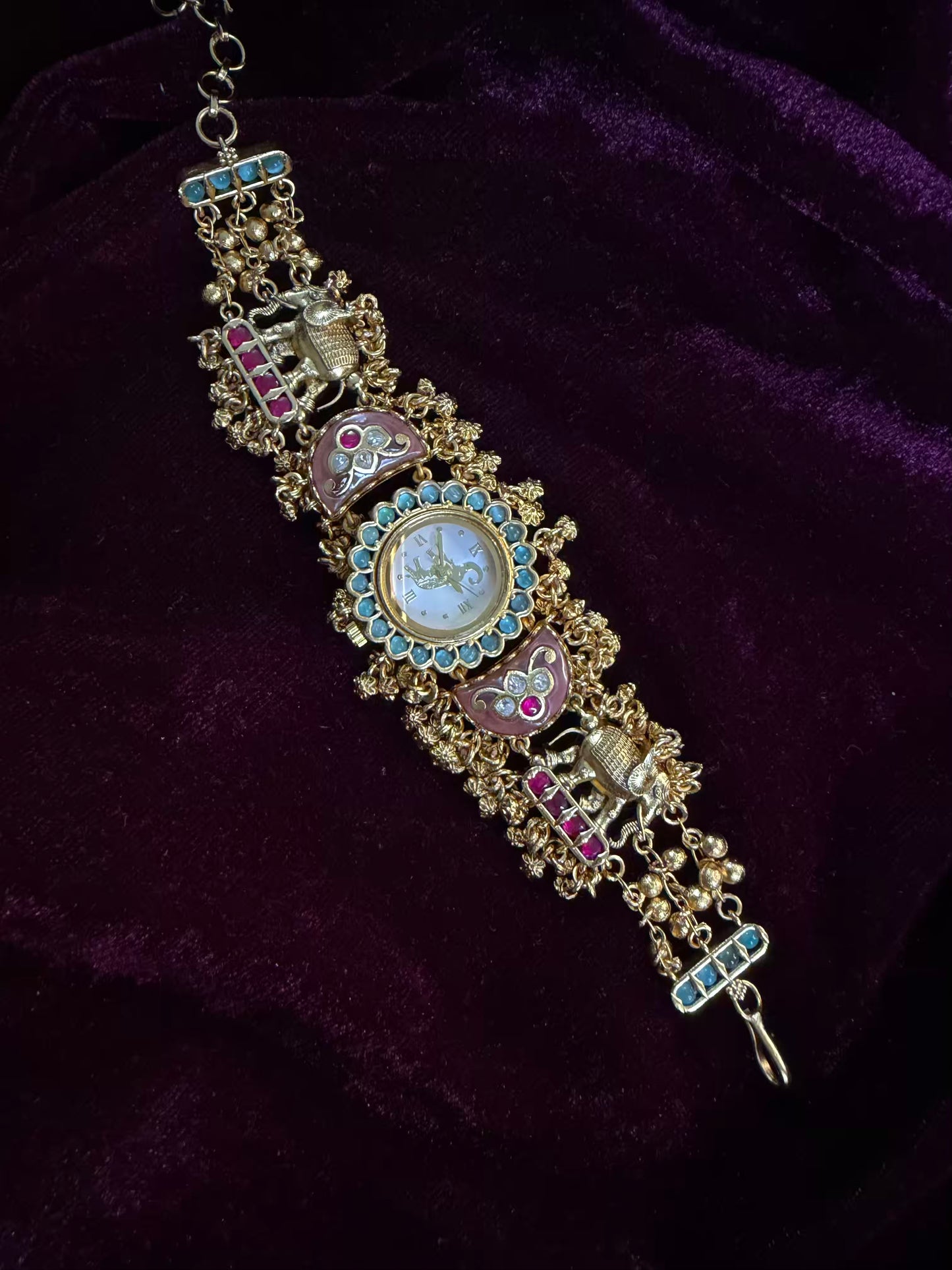 Half Moon Maharani Watch Design Bracelet ( LAST PIECE Available)