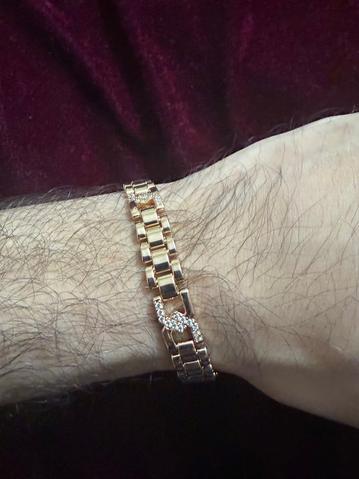 Men's Chain Style Lock Tennis Rakhi Bracelet