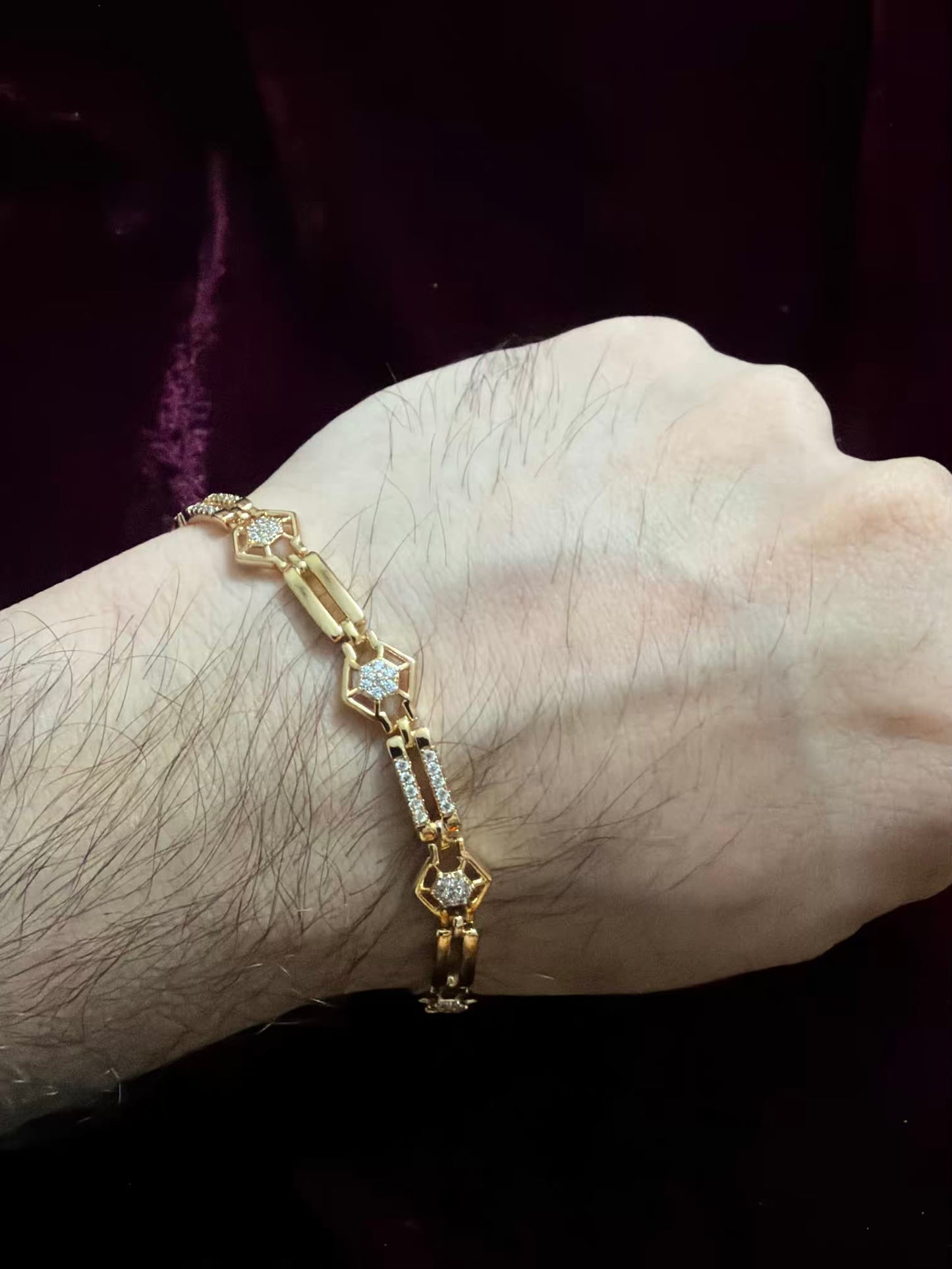 Crystal Men's Rakhi Bracelet