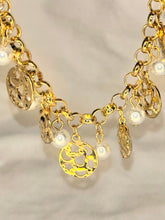 Load image into Gallery viewer, Stars Heart Charms Necklace - Gold Plated
