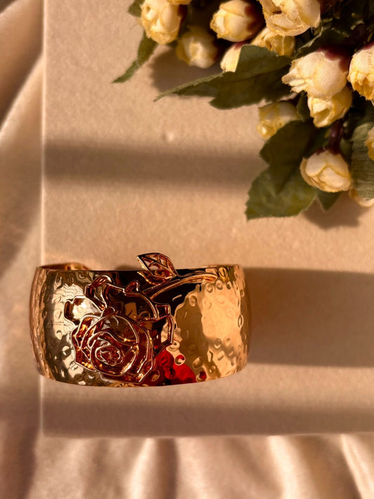 Aphrodite Rose Kada Bracelet Bangle -  Rose Gold