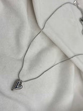 Load image into Gallery viewer, Silver Heart Necklace ( Silver Plated )
