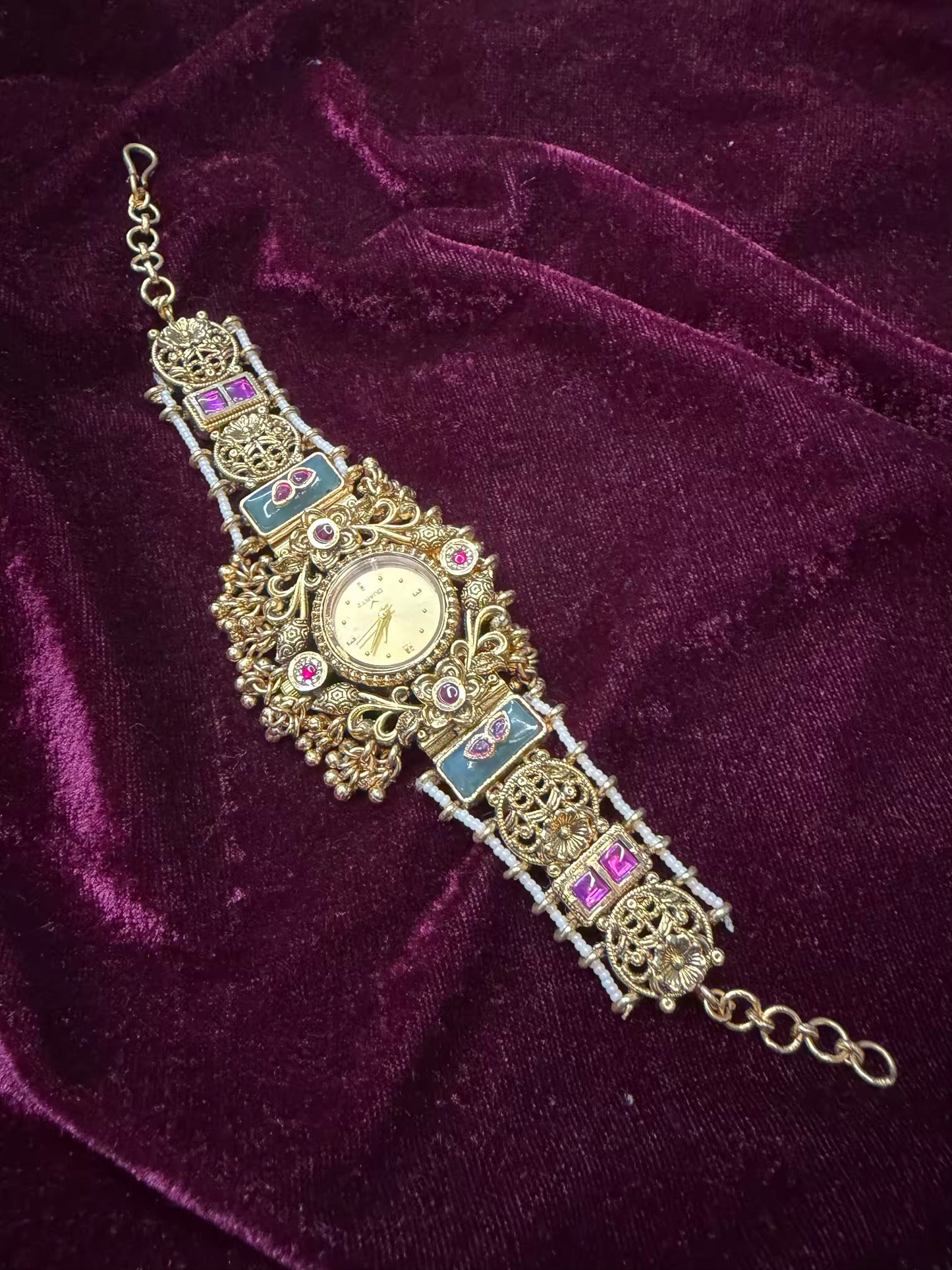 Antique Royals Gold Plated Heritage Maharani Watch ( only 1 pc restocked)
