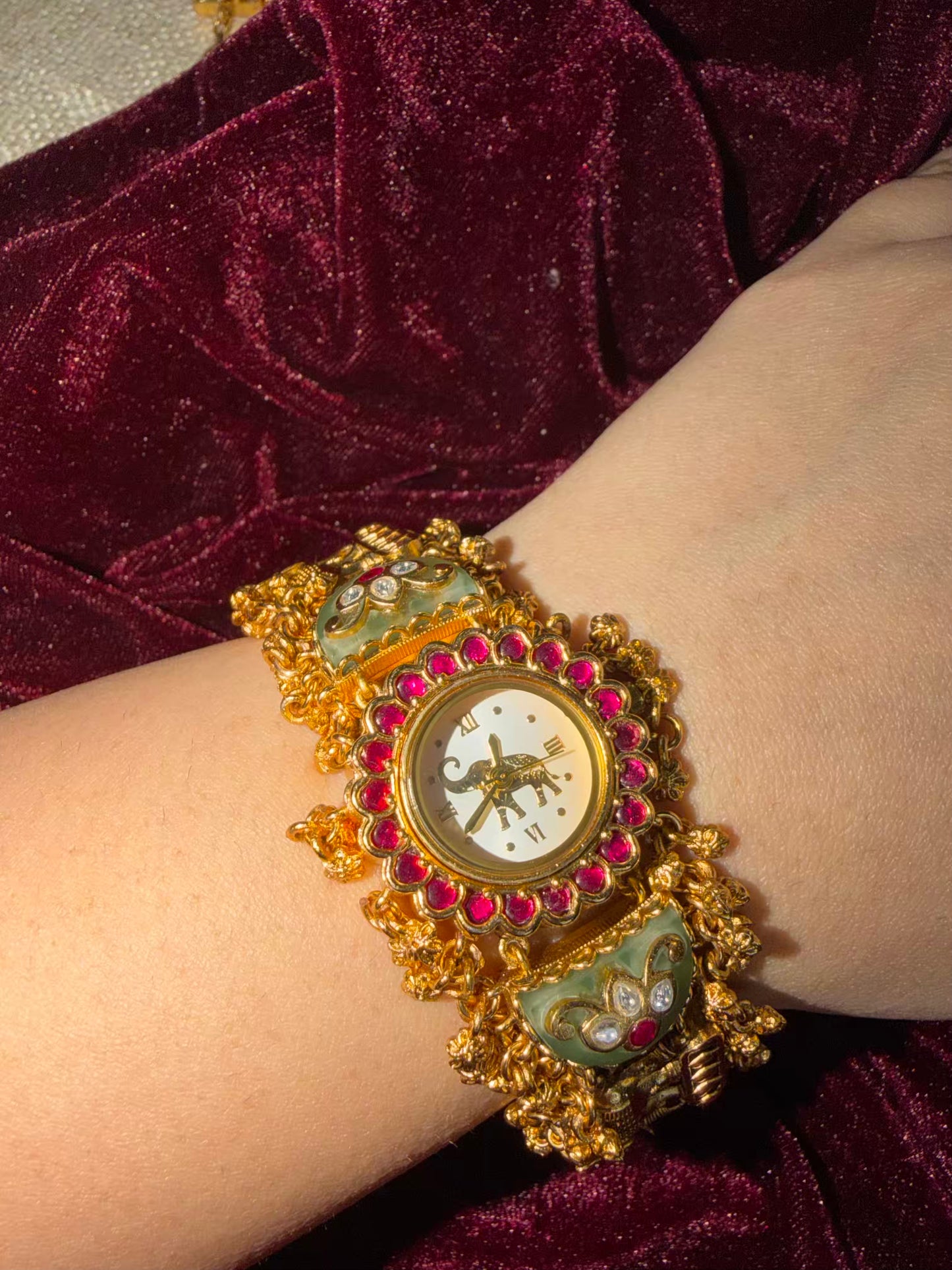Half Moon Maharani Watch Design Bracelet ( LAST PIECE Available)