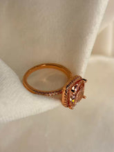 Load image into Gallery viewer, Baby pink Solitaire Ring( Rose Gold )
