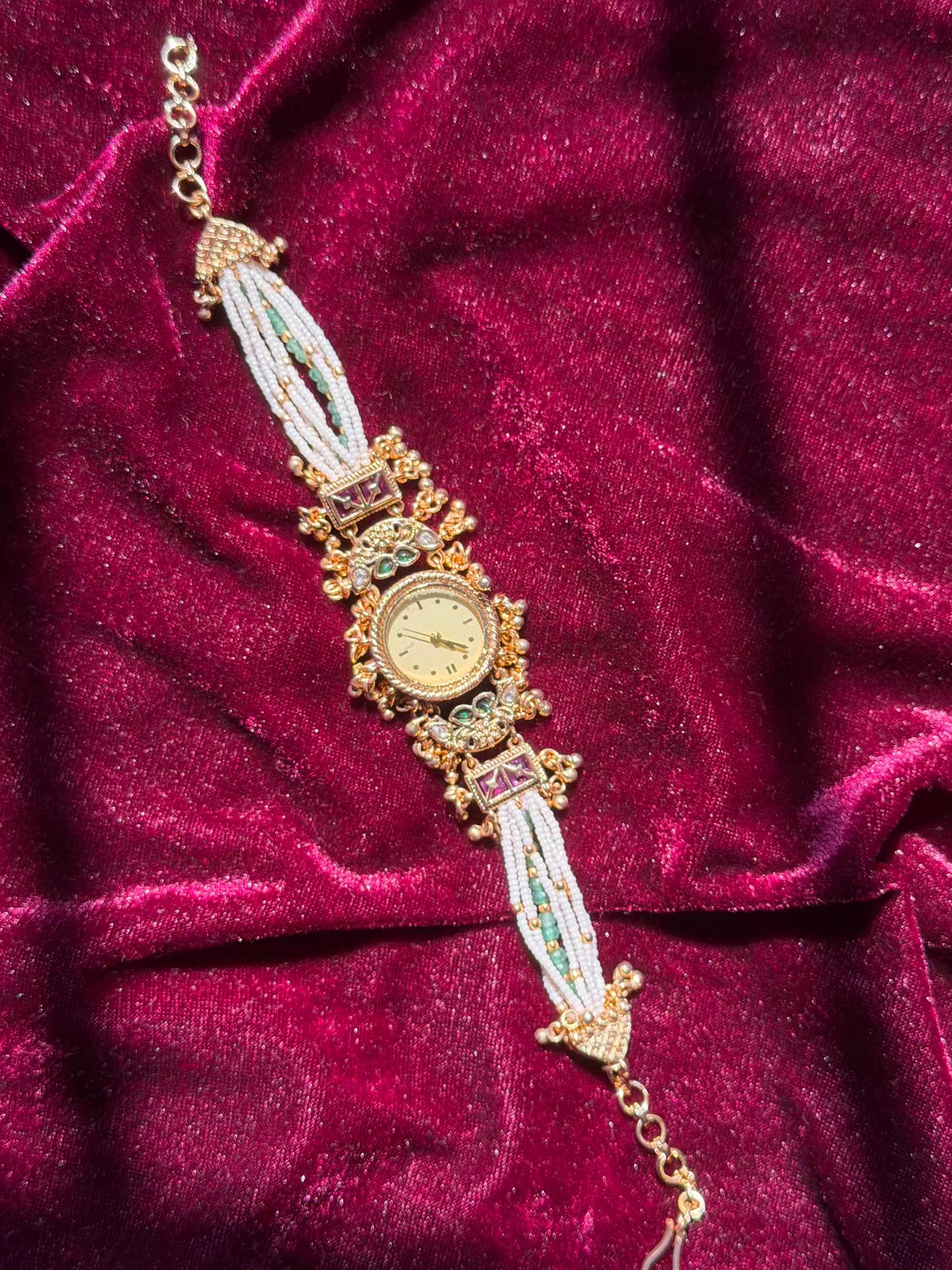 Masak Lightweight Gold Plated Heritage Maharani Watch