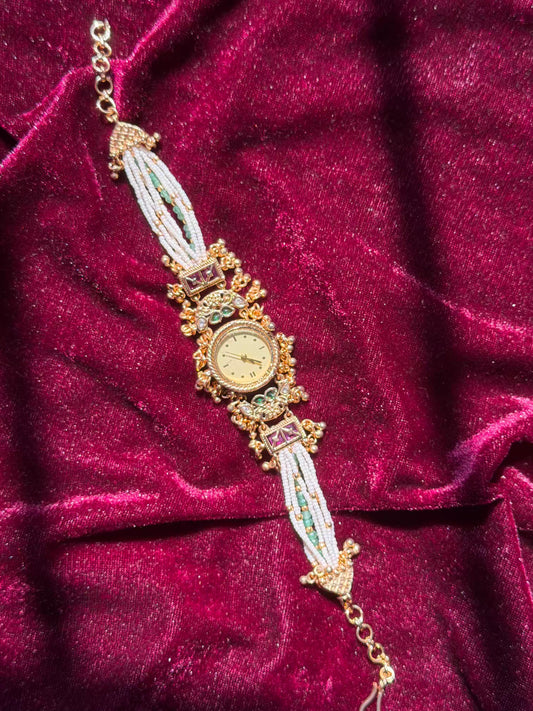 Masak Lightweight Gold Plated Heritage Maharani Watch