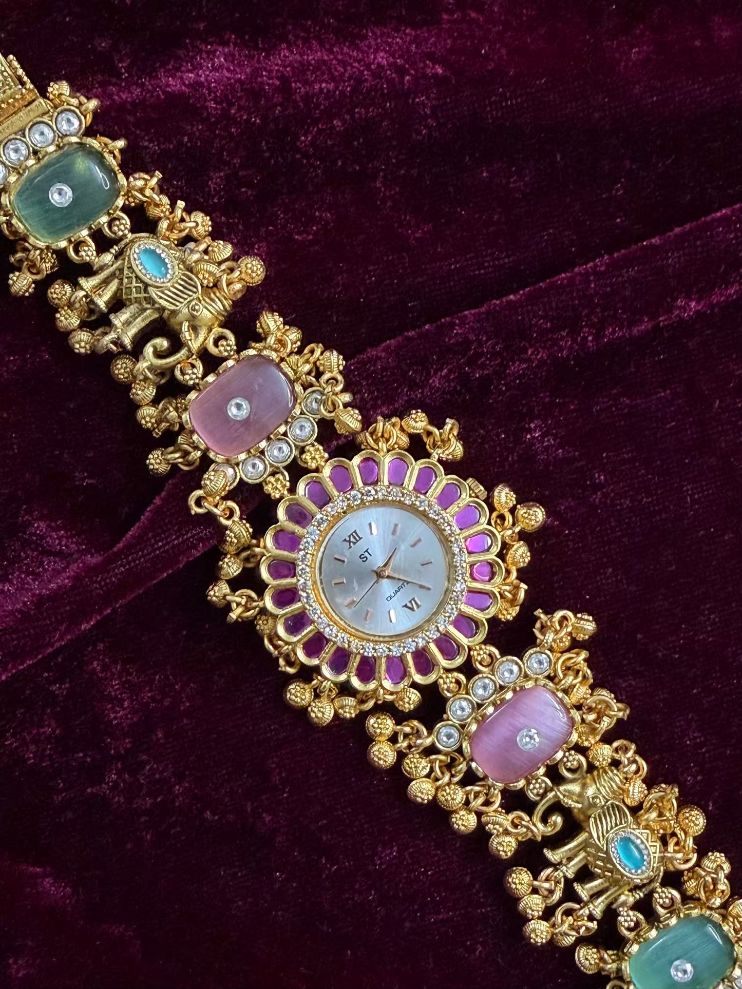 Elephant Pink Maharani Watch Design Heritage Bracelet