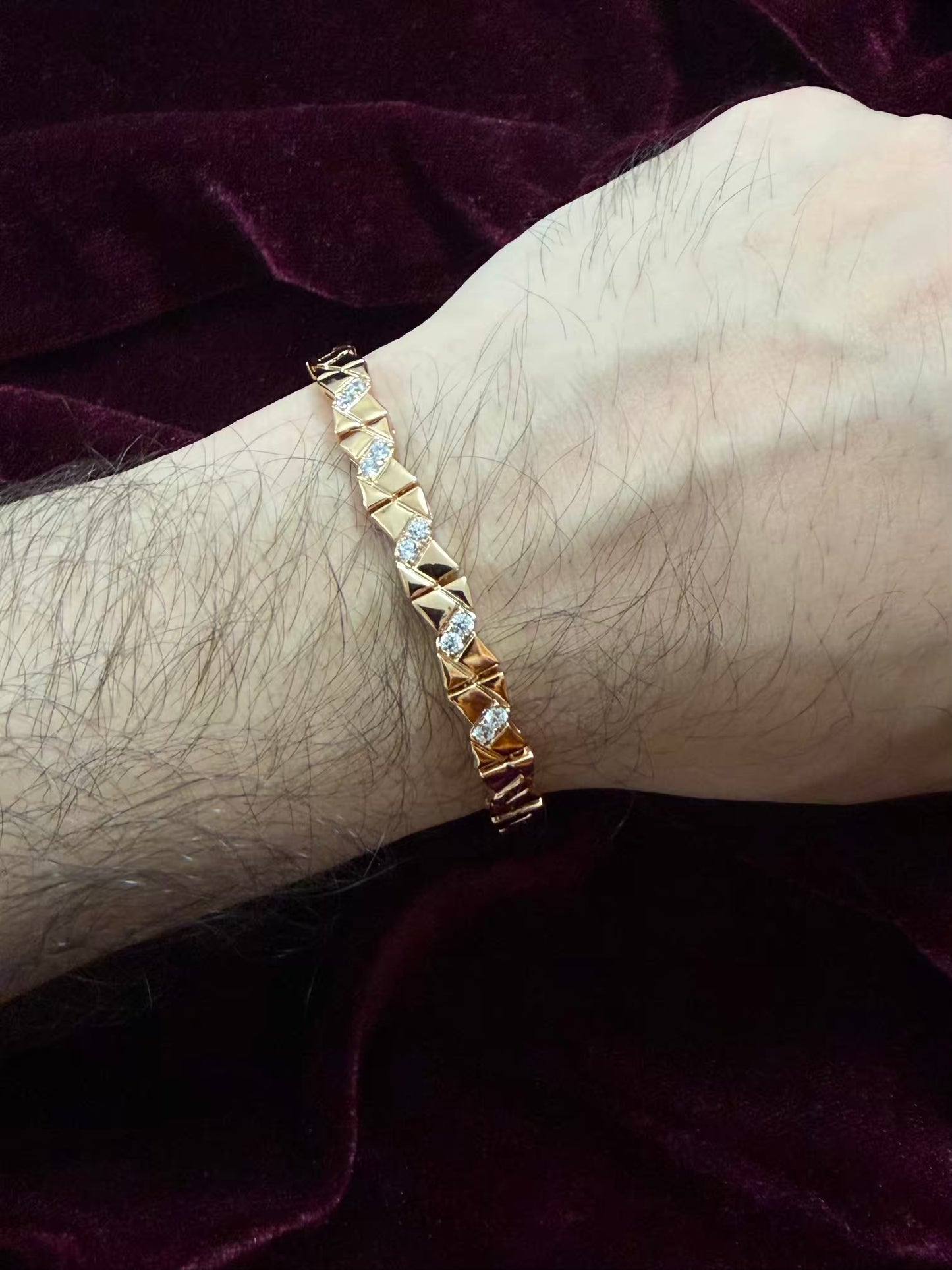 Toffee Diamond bracelet Men's Rakhi Bracelet (Copy)