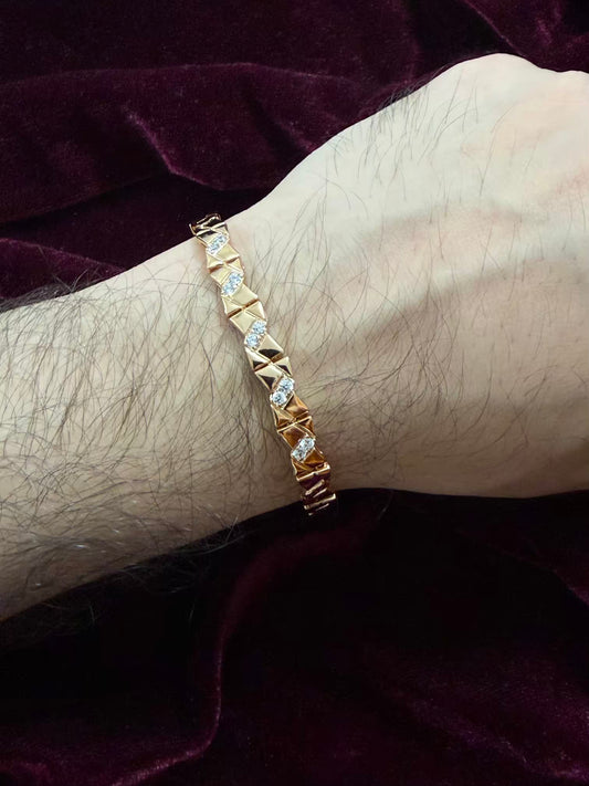 Toffee Diamond bracelet Men's Rakhi Bracelet (Copy)