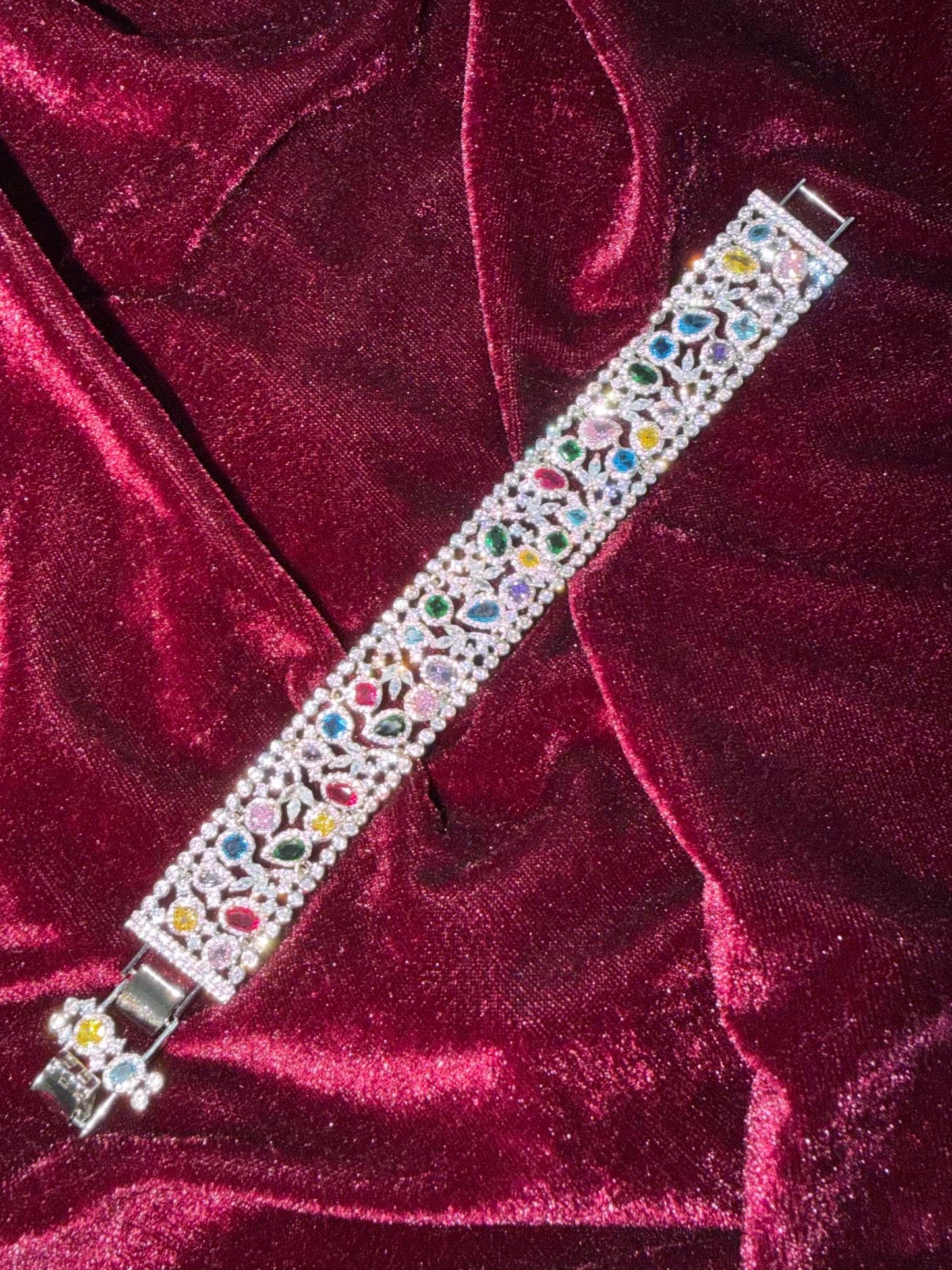 Luxury Men Diamonds Tennis Rakhi Bracelet