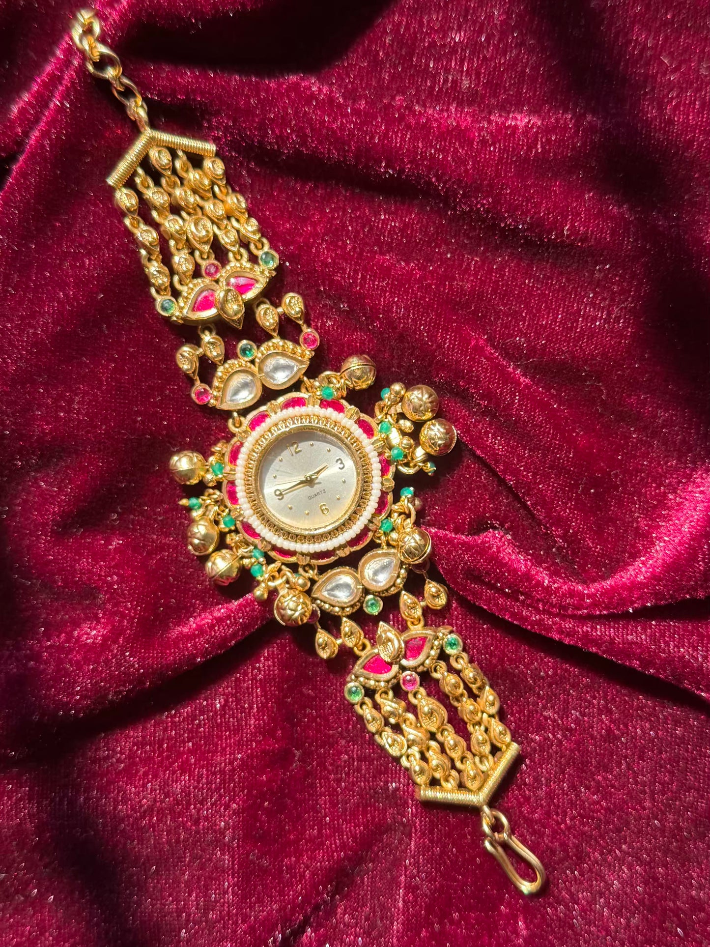 Ghungroo loaded Dial Maharani Watch Heritage Bracelet