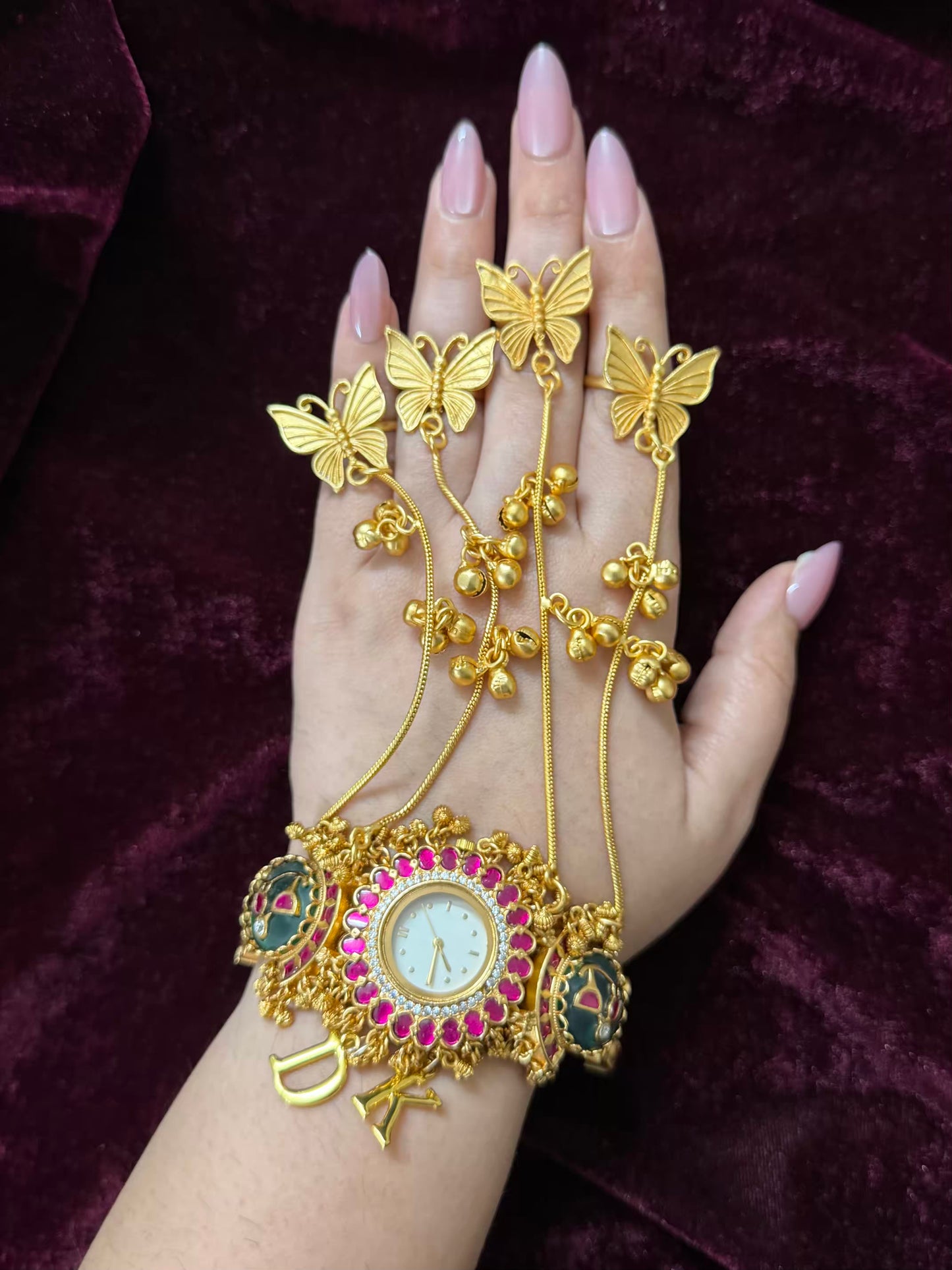 Green Maharani Heritage Watch Hathphool ( Butterfly)
