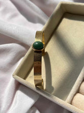 Load image into Gallery viewer, Emerald Green Premium Bow Kada Bracelet Bangle - Gold
