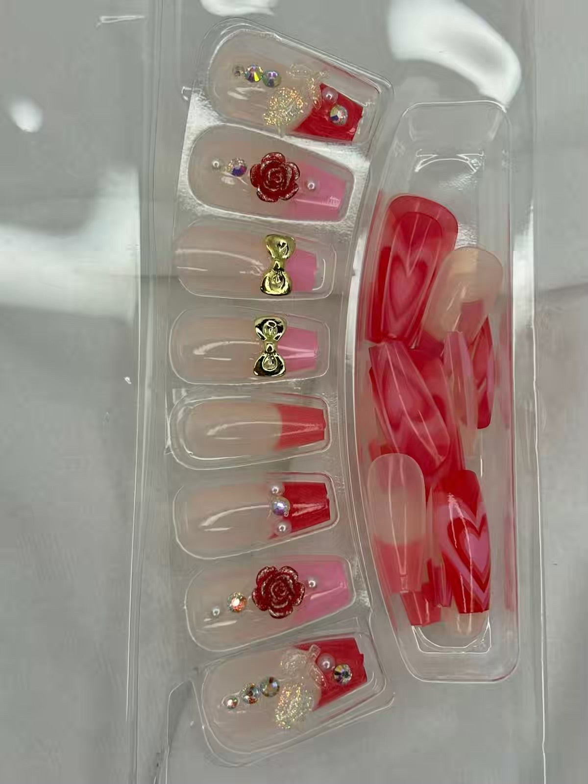 Fancy Party Bridal Press On Nails ( Set of 24 )