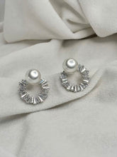 Load image into Gallery viewer, Pearls Earrings Studs - Silver Plated
