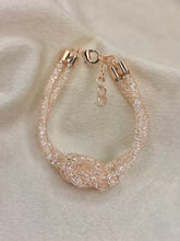 Load image into Gallery viewer, Loaded Diamonds Wired Net Bracelet Knots - Rose Gold Plated
