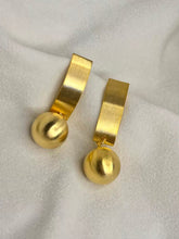 Load image into Gallery viewer, Matte Ball Earrings Studs - Gold Plated
