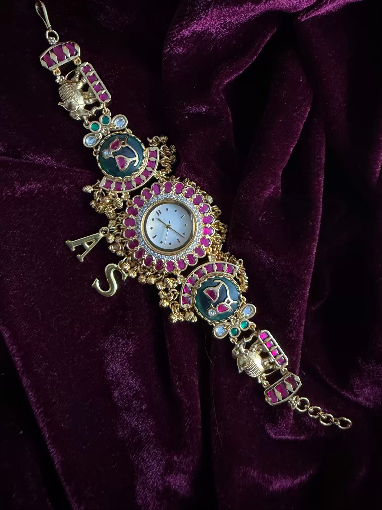 Green Maharani Watch Designer Heritage Bracelet