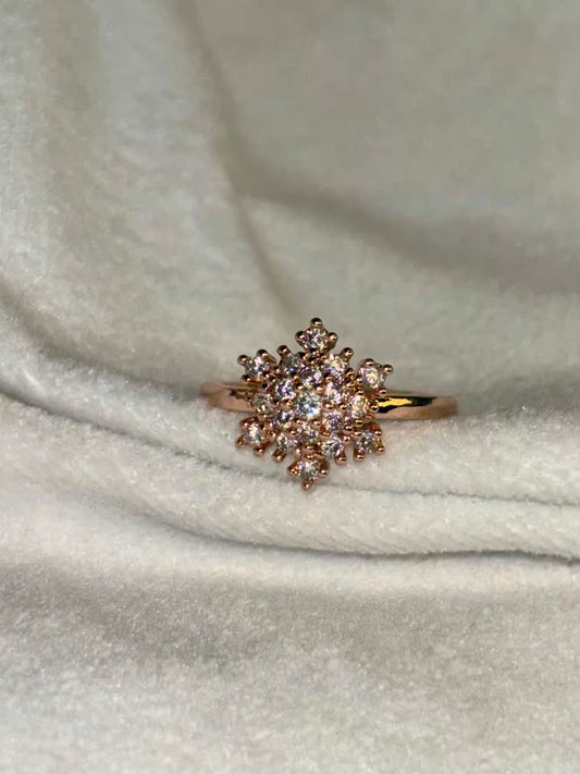 Snowflake Premium Ring - Rose gold Adjustable