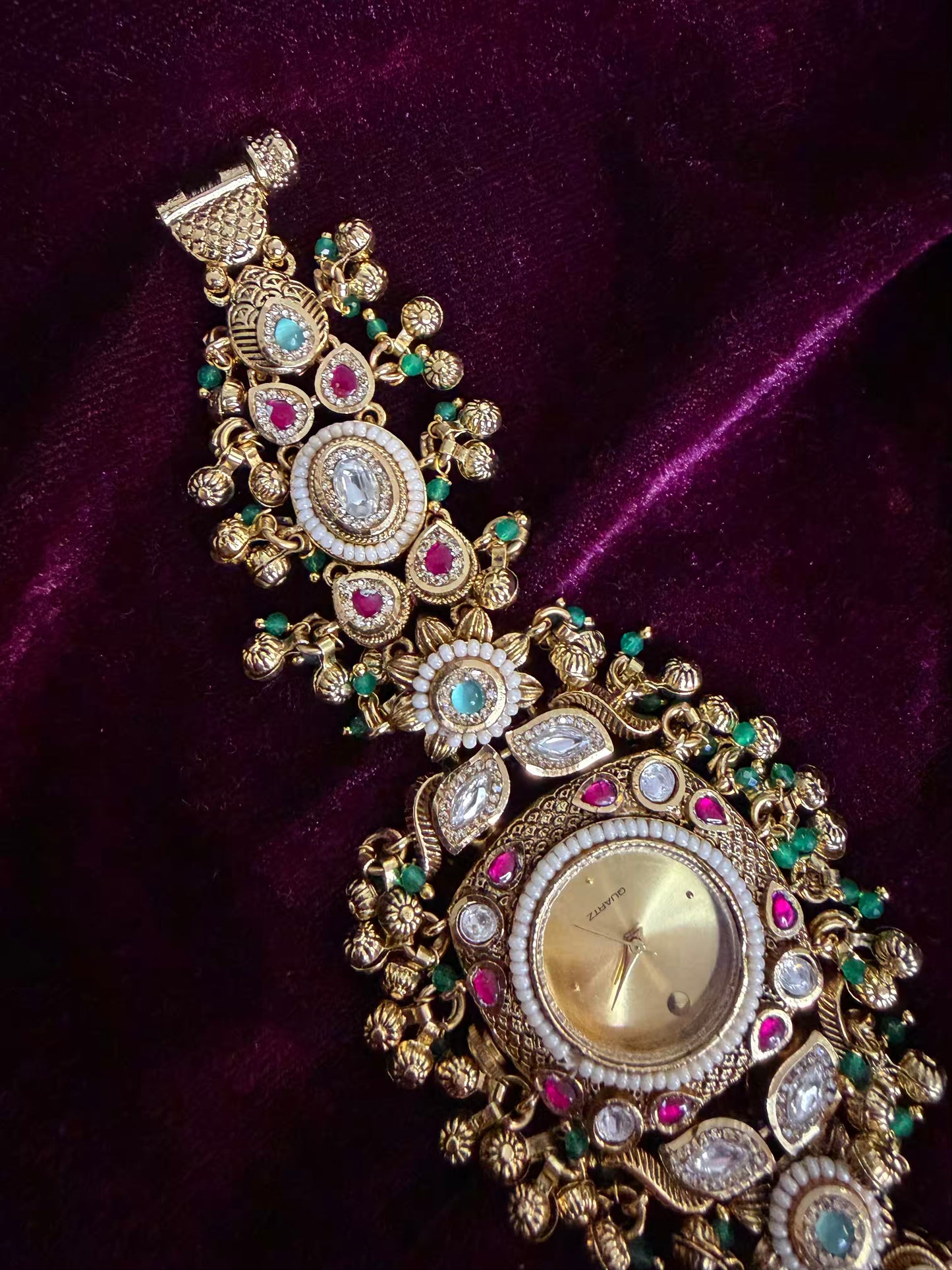 Royal Maharani Watch Design Bracelet fits 2.8 Adjustable with hooks ( Customise Your Name )