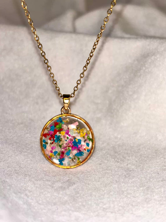 Colourful Floral Handmade Necklace