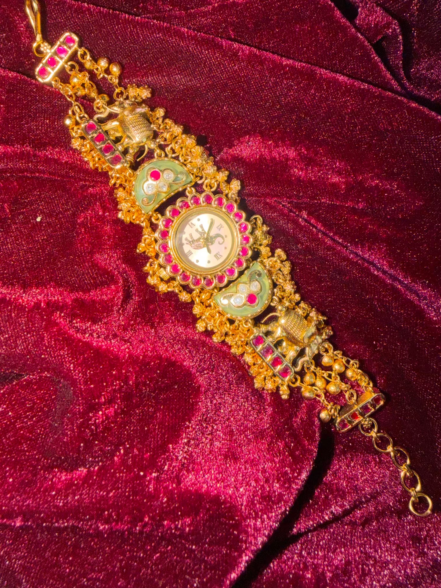 Half Moon Maharani Watch Design Bracelet ( LAST PIECE Available)