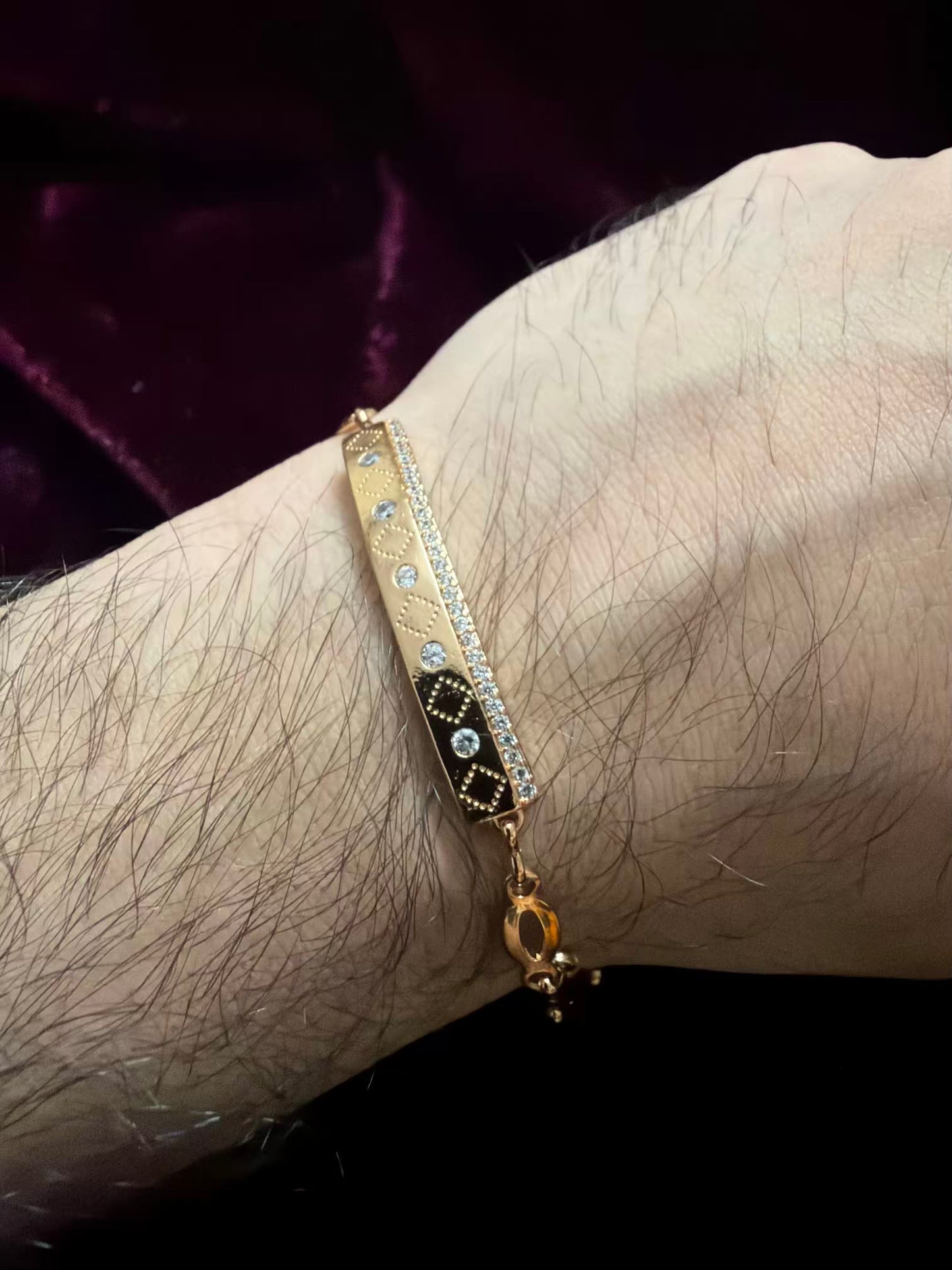 Luxe Diamond Men's Rakhi Bracelet