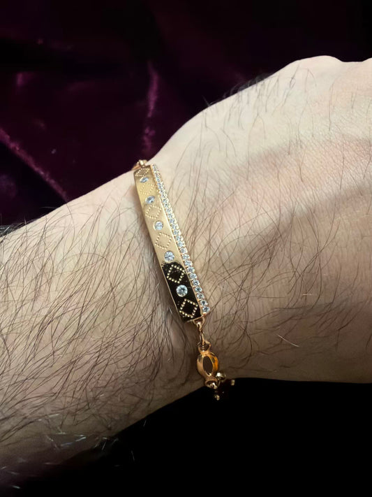 Luxe Diamond Men's Rakhi Bracelet