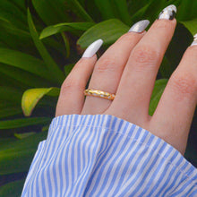 Load image into Gallery viewer, Gold Studded Stones Ring - Gold ( Adjustable )
