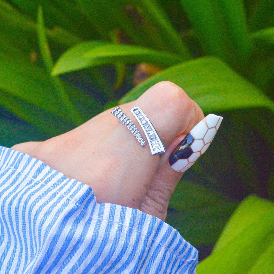 Twilight Studded Ring - Silver