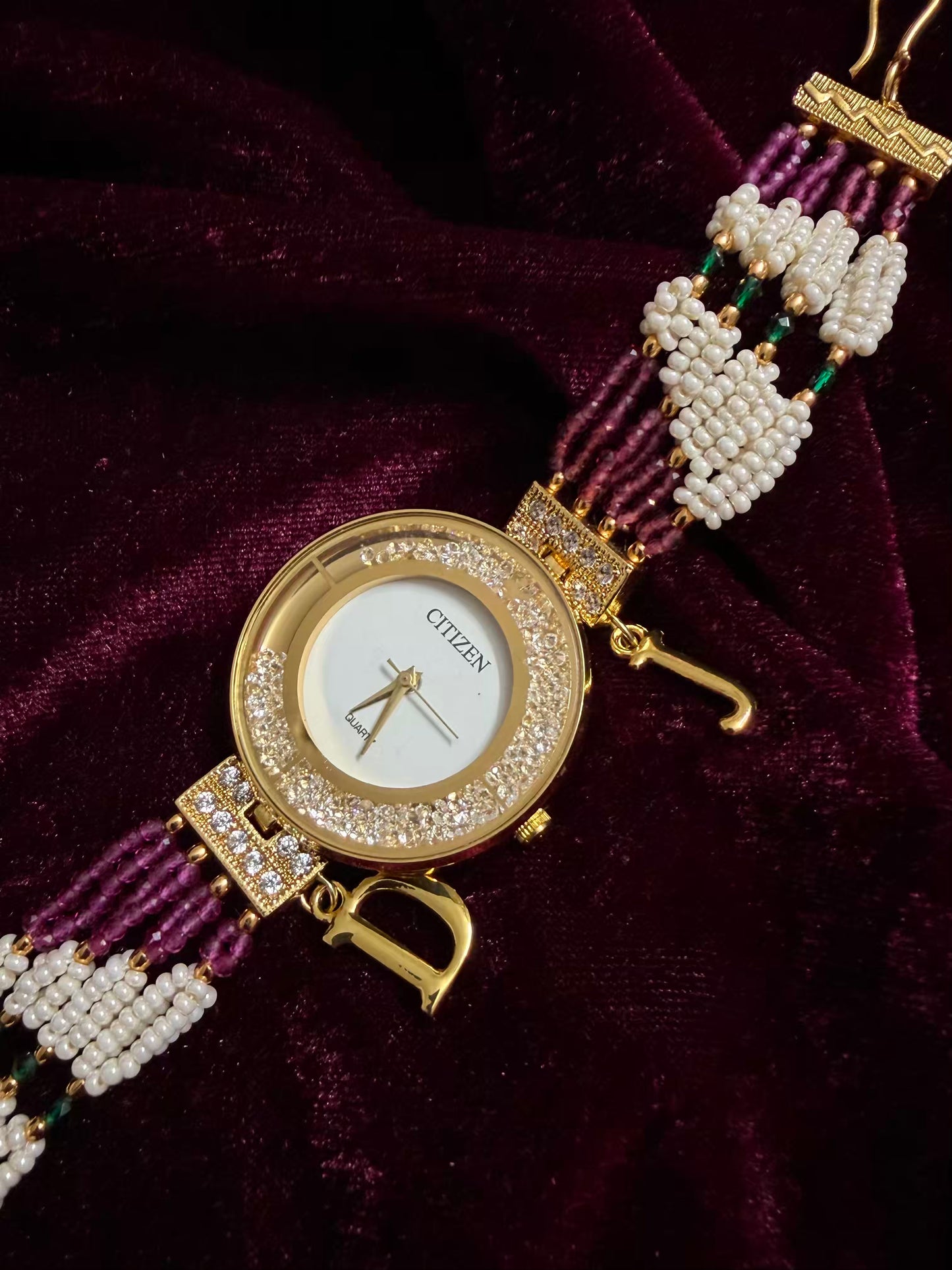 Diamonds Dial Maharani Watch Heritage Bracelet