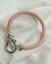 Load image into Gallery viewer, Baby Pink Belt Vegan Leather Bracelet
