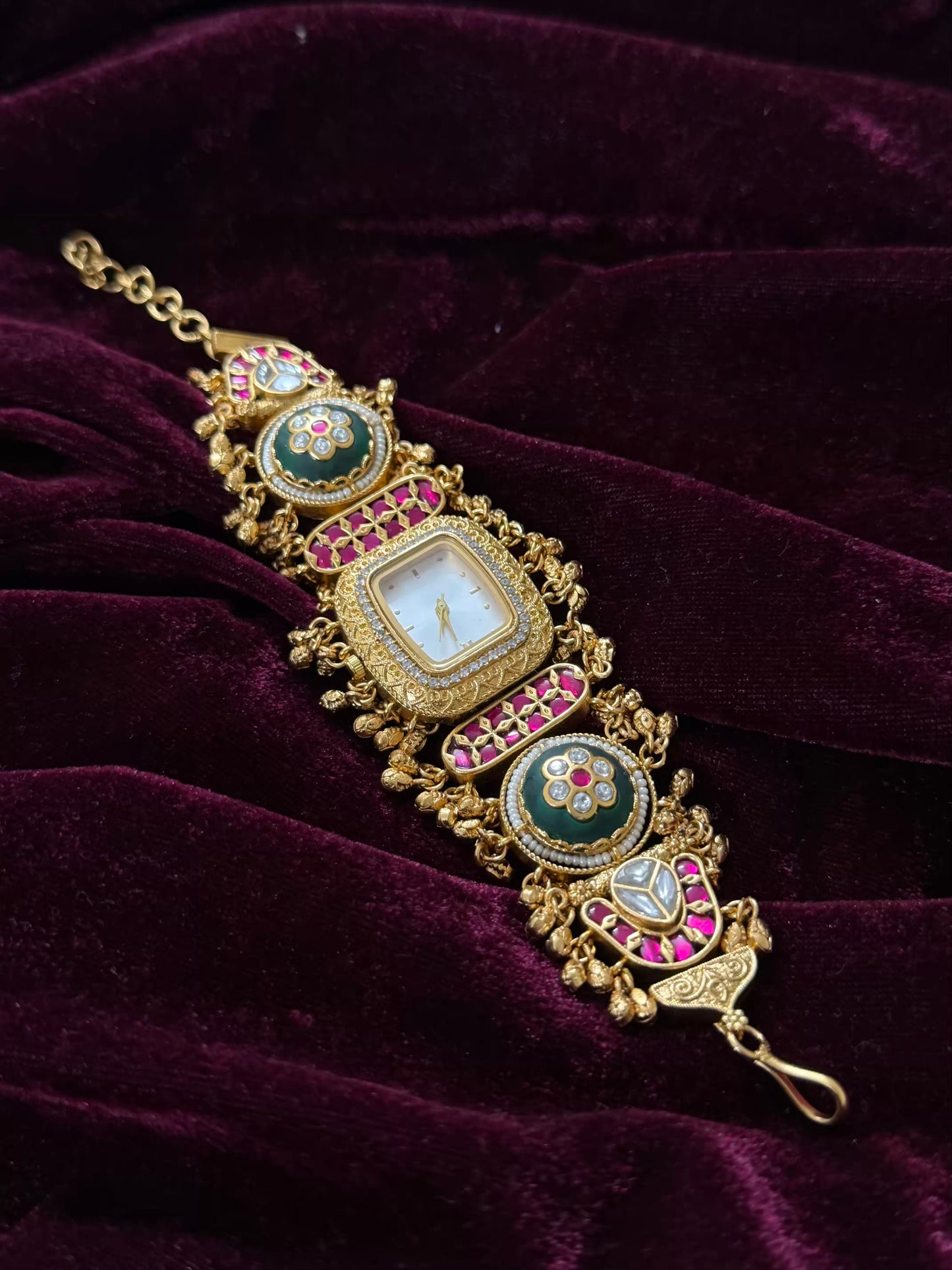 Cushion Dial Maharani Watch Design Heritage Bracelet
