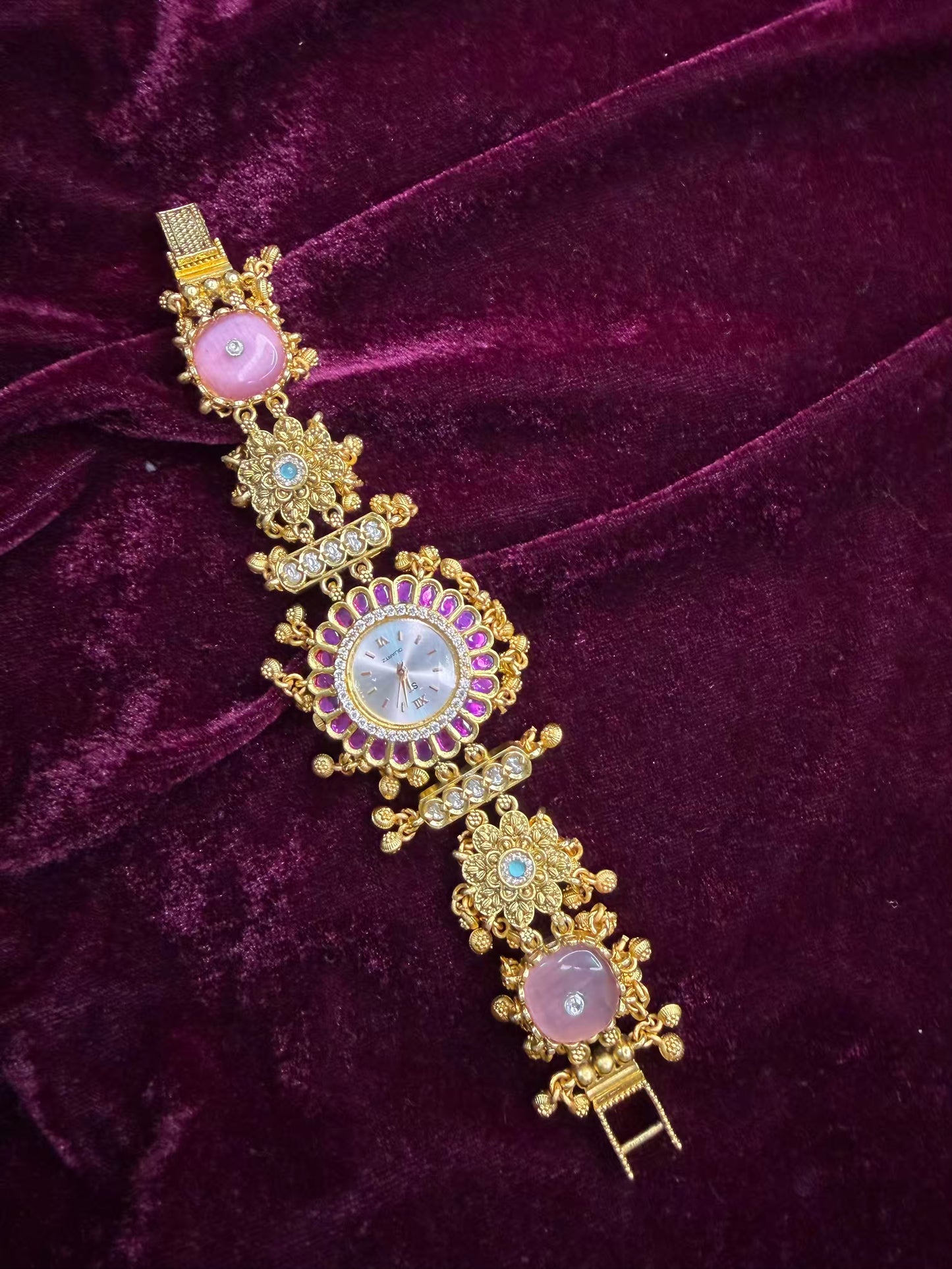 Royal Pink Maharani Watch Design Heritage Bracelet