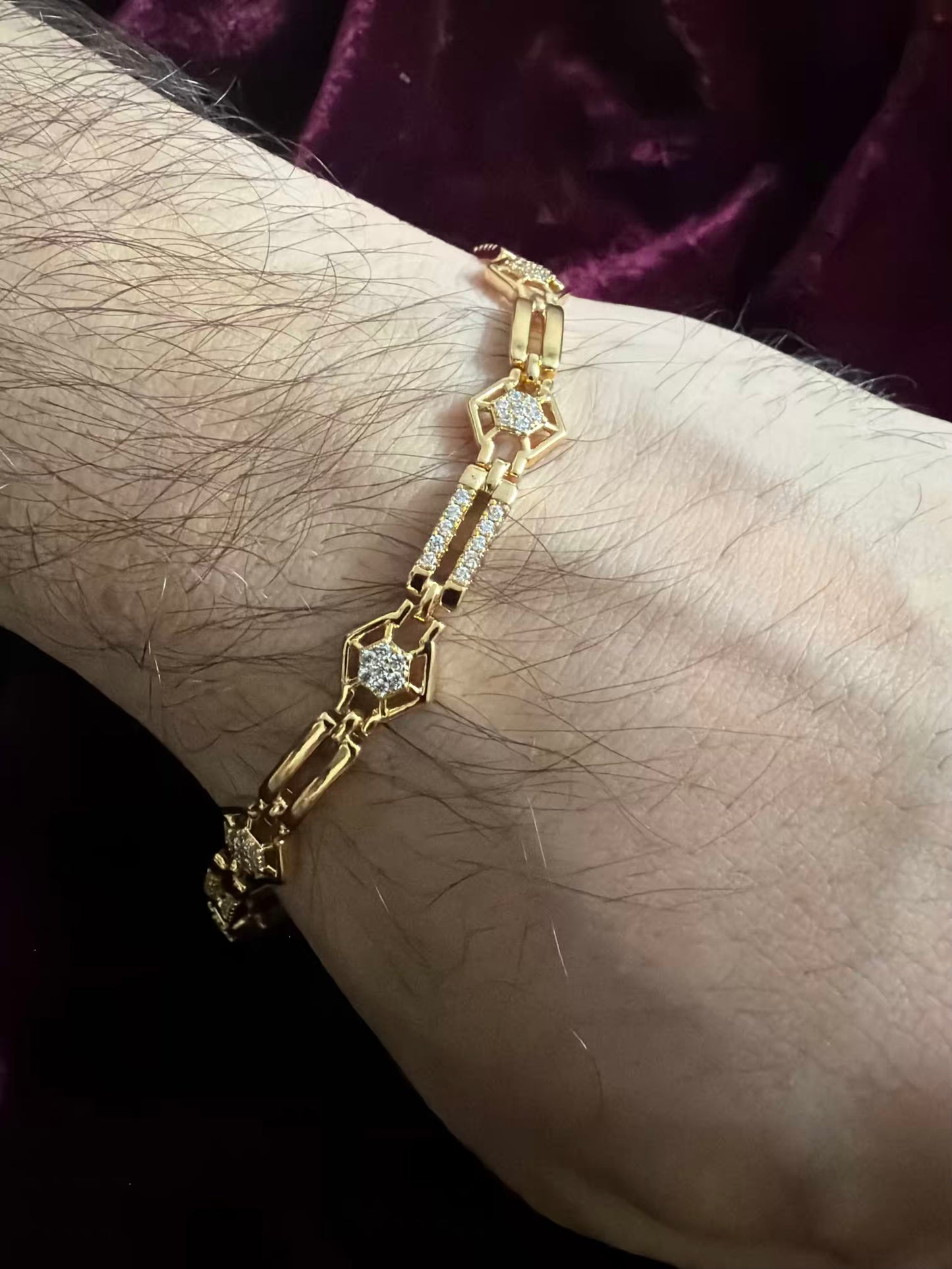 Crystal Men's Rakhi Bracelet