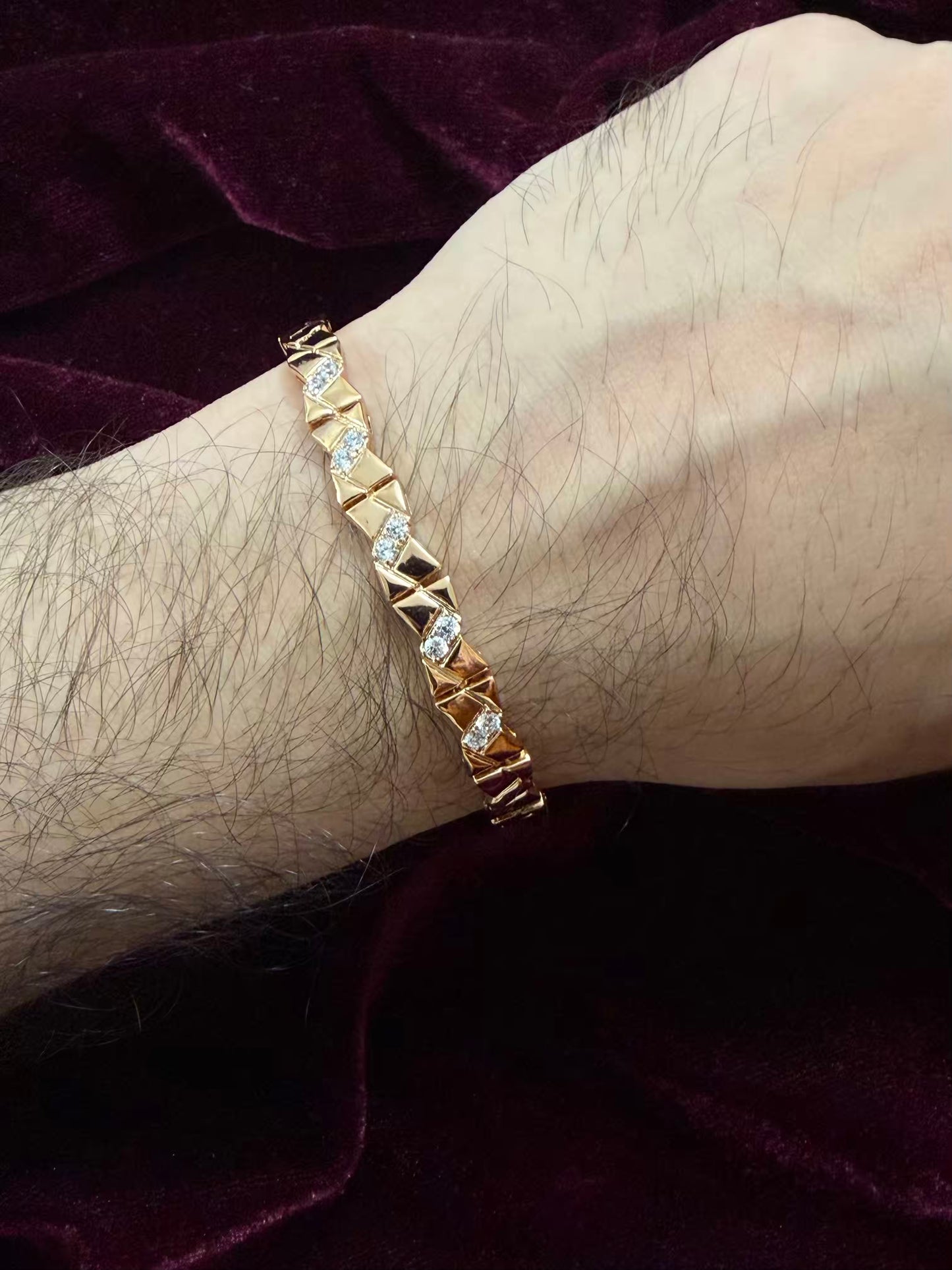 Toffee Diamond bracelet Men's Rakhi Bracelet (Copy)