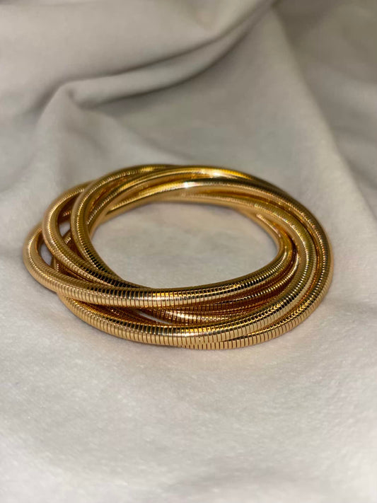 4 Layered Gold Bracelet