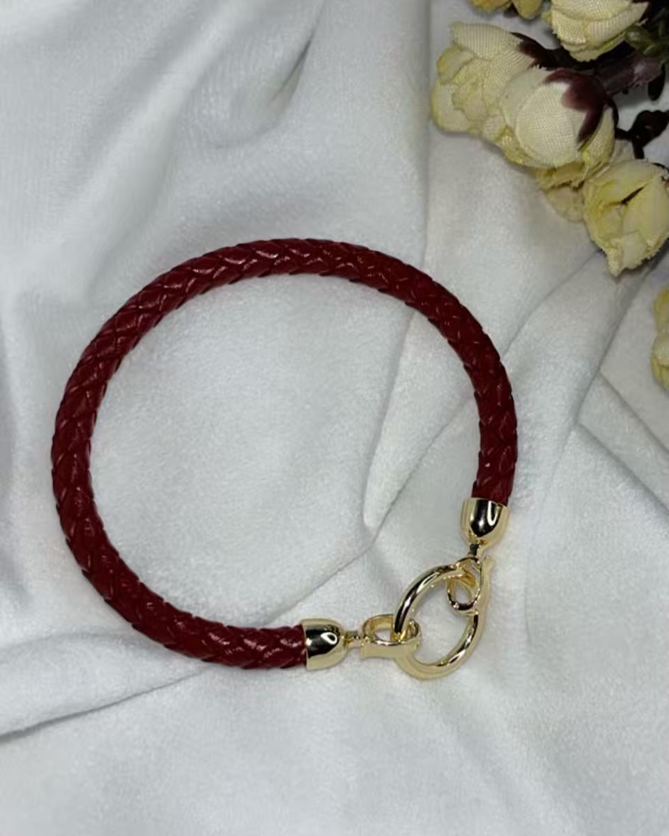 Chocolate Brown Belt Vegan Leather Bracelet